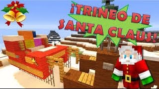 MINECRAFT COMO HACER EL TRINEO DE SANTA [upl. by Valley]