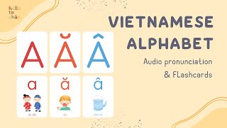 Vietnamese Alphabet For Kids  Audio Pronunciation amp Flashcards  Learn Vietnamese For Kids [upl. by Suiramad]