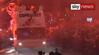 Sergio Ramos Drops Trophy After Real Madrid Win Spanish Cup [upl. by Ives88]