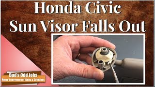 Easy Fix for Honda Civic Sun Visor Falling Out [upl. by Anoyk]