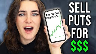 How To Sell Puts On Robinhood For Monthly Income  Options For Beginners [upl. by Geordie]