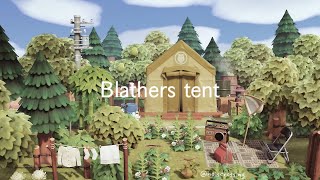 木々に囲まれた博物館テント  Blathers tent  Speed Build  Animal Crossing New Horizons  あつ森 [upl. by Nelyaw]