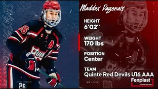 Fenplast QMJHL Prospects  Maddox Dagenais [upl. by Meave]