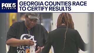 Georgia counties race to certify election 2024 results  FOX 5 News [upl. by Martinelli]