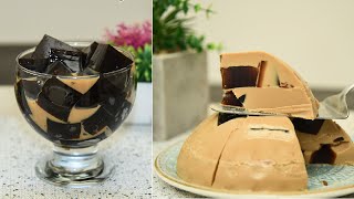 ¿Cómo hacer Gelatina de Café y Mosaico Receta fácilGelatina de Café Receta casera paso a paso [upl. by Dora804]