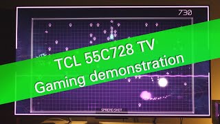 TCL C728 C72 series 120 Hz UHD TV  gaming demo on PS5 [upl. by Aital856]