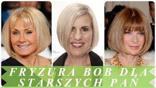 Fryzura bob dla starszych pań [upl. by Anikes]