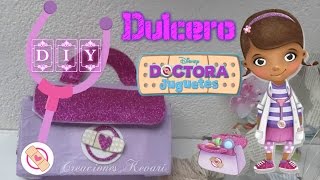 Dulcero Maletín Doctora Juguetes DIY cajas de leche Material RecicladoDoc McStuffins candy bag [upl. by Irrabaj225]