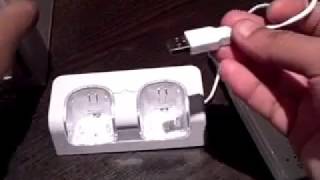 Twin Remote Charging Docking Station for Nintendo Wii [upl. by Ieluuk]