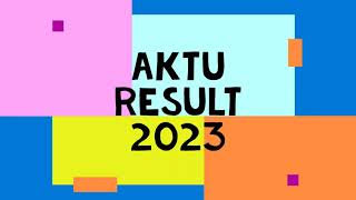 AKTU One view marksheet 2023  Final Year Marksheet  I DIV WITH DISTINCTION [upl. by Aihsakal]