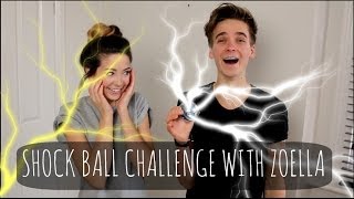 Shock Ball Challenge With Zoella  ThatcherJoe [upl. by Aicena]