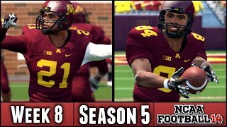 NCAA Football 14 Dynasty Week 8 vs 16 Northwestern Season 5 [upl. by Bordiuk865]