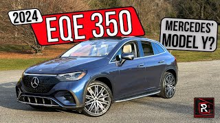 The 2024 MercedesBenz EQE 350 4Matic Is A Posh amp Pricey Midsize Electric SUV [upl. by Nylrac230]