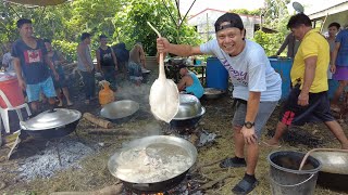 Rural wedding preparation and Cooking in the Philippines 🇵🇭 [upl. by Hannaj162]