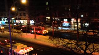 FDNY RESPONDING COMPILATION 16 FULL OF BLAZING SIRENS amp LOUD AIR HORNS THROUGHOUT NEW YORK CITY [upl. by Marget721]