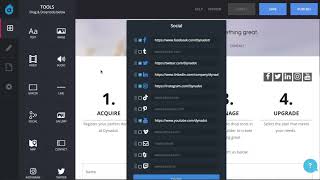 How to Add Social Media Links in Dynadot Website Builder [upl. by Saraann]