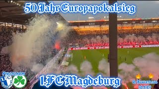 1FC Magdeburg Pyro vs Fürth 10524 pyroalarm 2bundesliga ddr europapokal [upl. by Zucker355]