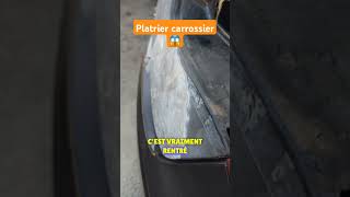 Platrier en carrossier 😱 Regarde ce quon a retrouver dérrière les 5 cms de mastic quen pense tu [upl. by Jorry629]