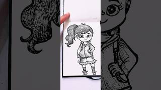 DIV cartoon character easy drawing ideas art drawing viralvideo status shorts bts youtube [upl. by Ujawernalo561]