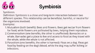 What is Symbiosis UrduHindi [upl. by Kery86]