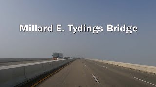 Millard Tydings Bridge Southbound amp Northbound on I95 MD i95 [upl. by Nwahsud]