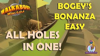 Walkabout Mini Golf All Holes In One  Bogeys Bonanza Easy [upl. by Atinel]