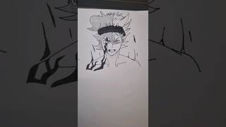 Black Asta aka BAKASTA Drawing  ARYUXART  phonk anime anime blackclover blackasta asta [upl. by Maffa]