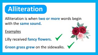 What is ALLITERATION  Learn with Examples [upl. by Adnala712]