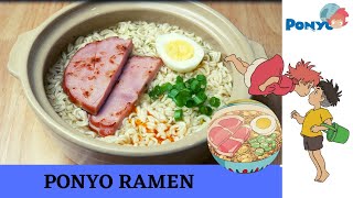 STUDIO GHIBLI RECIPE 1  Ponyo Ramen [upl. by Topliffe471]