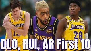 Lakers Austin Reaves Rui Hachimura amp DAngelo Russell Through 10 [upl. by Reitrac]