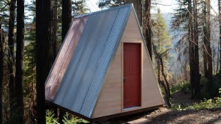 Affordable DIY A Frame Cabin Build [upl. by Egroeg]