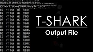 Mastering Wireshark T Shark output file [upl. by Orfurd]