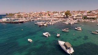 Fly over Aegina island in Greece [upl. by Aliled]