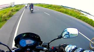 Pulsar 150cc 2015 model top speed 131 kmph in BD [upl. by Arrac679]