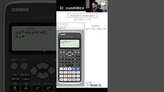 Ecuación polinómica grado 2  Calculadora Casio fx570 LA X [upl. by Wobniar]