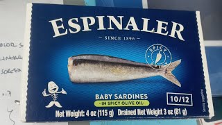 Espinalier sardines review Since 1896 [upl. by Llecram]