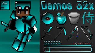 Darnos 32x PvP texture pack review McpeJava 100Fps boost [upl. by Kantos]