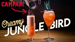 Fluffy Jungle Bird Cocktail  Sprinkled with Campari Dust [upl. by Nauaj]