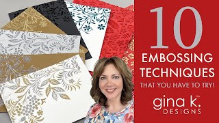 10 Embossing Techniques You HAVE to Try [upl. by Kline]