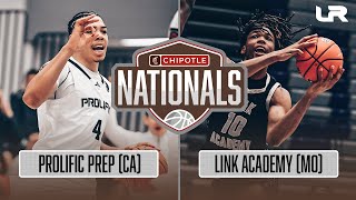 Prolific Prep CA vs Link Academy MO  Chipotle Nationals Boys Quarterfinals [upl. by Brigham]