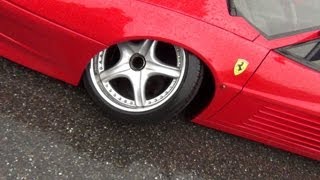 HD Ferrari loses Wheel while we drive [upl. by Oelc813]