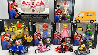 2023 ALL THE NEW SUPER MARIO MOVIE TOYS Part 2  Mario Luigi Toad Peach Bowser [upl. by Iline]