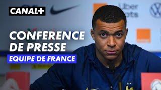 Conférence de presse de Kylian Mbappé et Didier Deschamps avant France  Luxembourg [upl. by Ellicec]