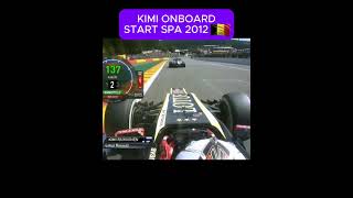 KIMI START SPA 2012 🇧🇪  f1onboard formula1 v8 [upl. by Tartan630]