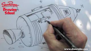 How to draw a NASA Apollo spacecraft [upl. by Nirok127]