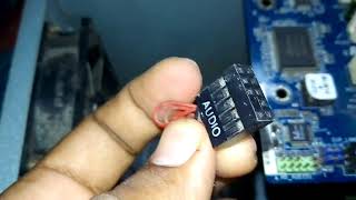 HOW TO FIXED AUDIO CABLE  WIRE IN MOTHERBOARD [upl. by Henrion]