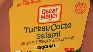 Oscar Mayer Turkey Cotto Salami Is it Worth IT  dive Samich on Toast aawrs1 dig it [upl. by Yleoj918]