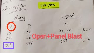 Kalyan Matka 07112024 Fix Open 101 Pass Hoga [upl. by Elbart]