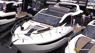 2022 Galeon 470 Sky Yacht  Walkaround Tour  2021 Fort Lauderdale Boat Show [upl. by Terra]