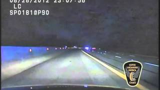 2012 Ohio State Highway Patrol stops impaired wrongway driver on Ohio Turnpikewmv [upl. by Aiehtela]